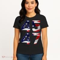 45 47 Usa Flag Women's T-Shirt thumb 4