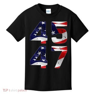 45 47 Usa Flag Kids T-Shirt