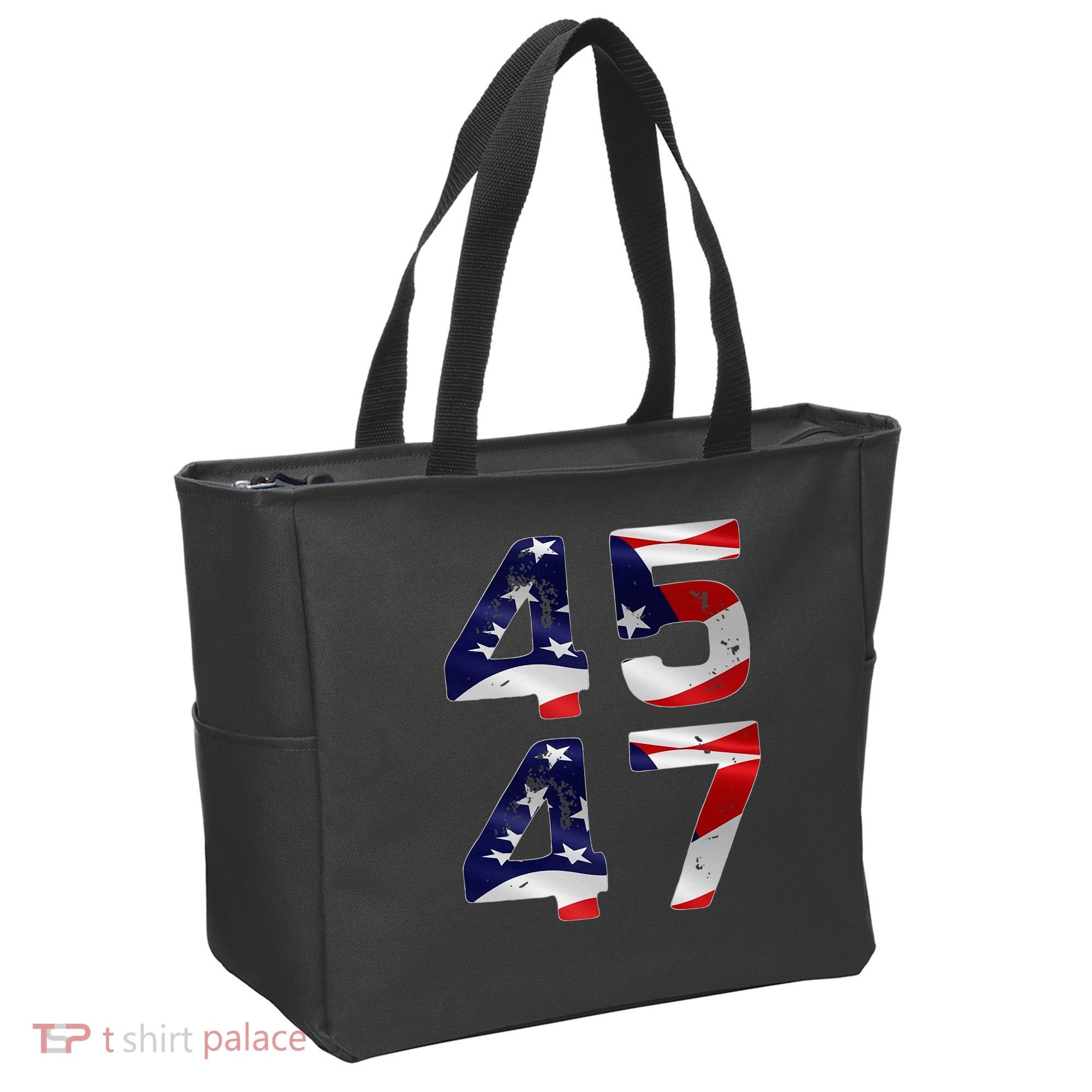 45 47 Usa Flag Tote Bag