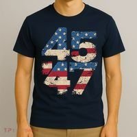 45 47 Vintage American Flag T-Shirt thumb 3