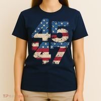 45 47 Vintage American Flag T-Shirt thumb 4