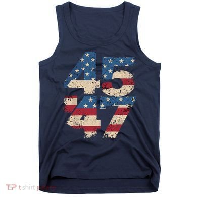 45 47 Vintage American Flag Tank Top
