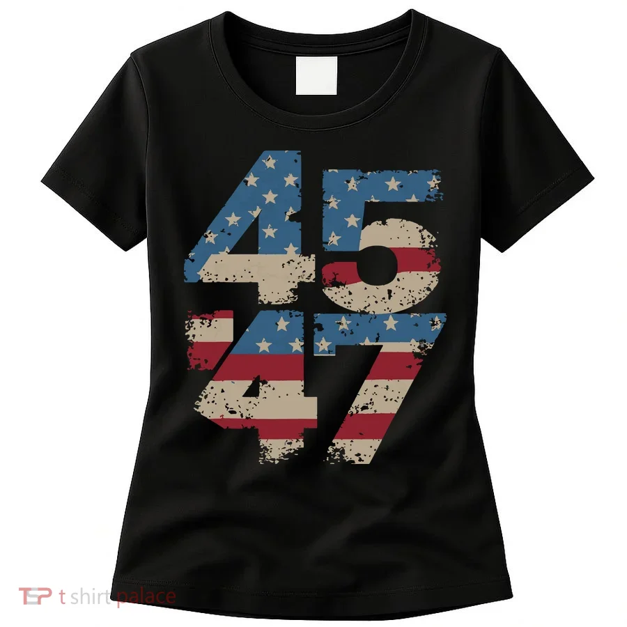 45 47 Vintage American Flag Women's T-Shirt