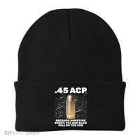 45 ACP Bullet Short Fat Slow Will Do To The Job Beanie thumb 0