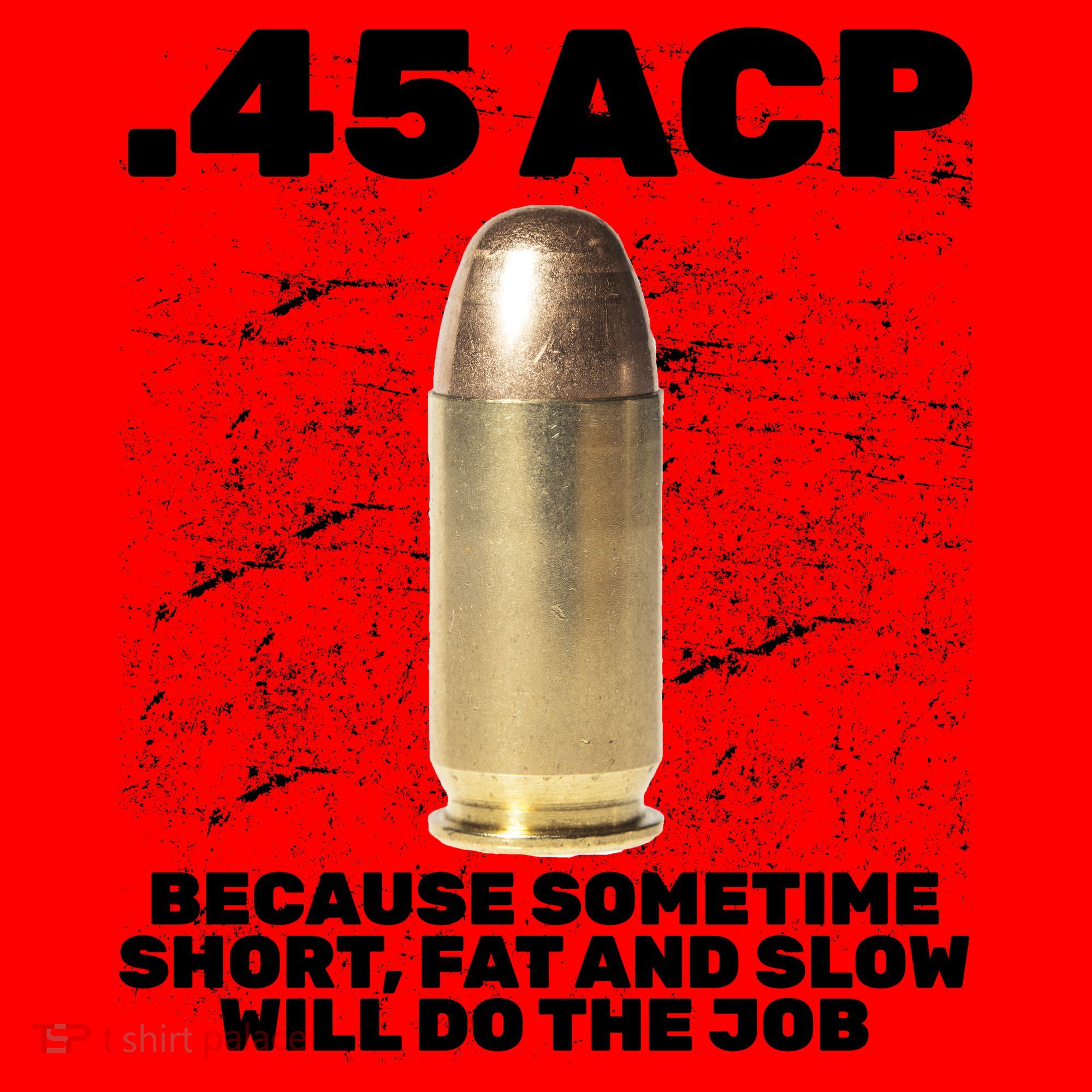 45 ACP Bullet Short Fat Slow Will Do To The Job Santa Hat