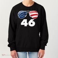 46th President Joe Biden Aviators American Flag Women's Sweatshirt thumb 0