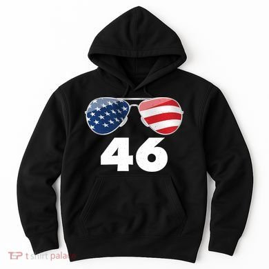 46th President Joe Biden Aviators American Flag Hoodie