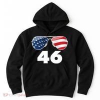 46th President Joe Biden Aviators American Flag Hoodie thumb 0