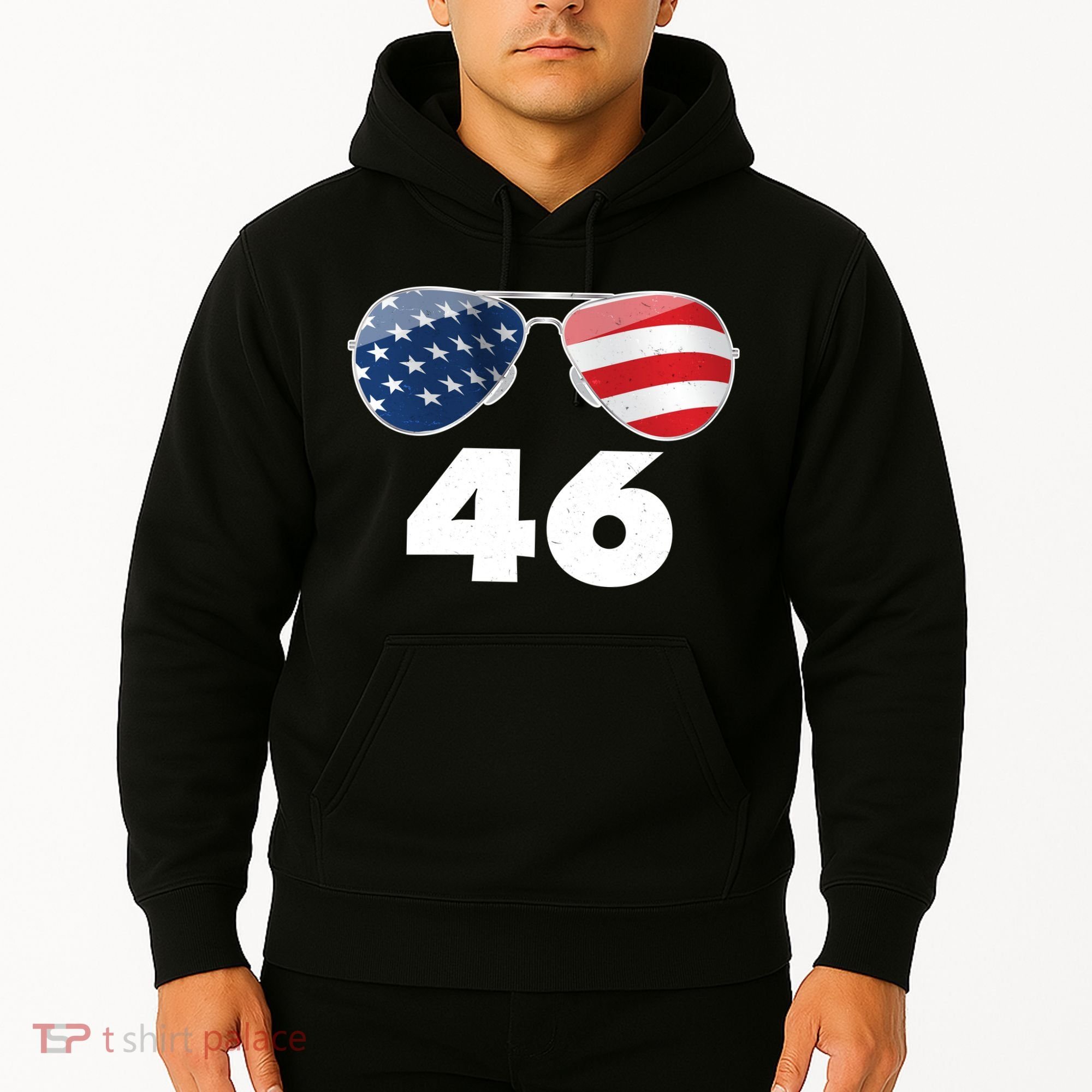 46th President Joe Biden Aviators American Flag Hoodie