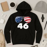 46th President Joe Biden Aviators American Flag Hoodie thumb 3