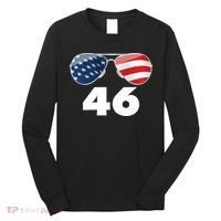 46th President Joe Biden Aviators American Flag Long Sleeve Shirt thumb 0