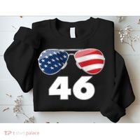 46th President Joe Biden Aviators American Flag Sweatshirt thumb 2