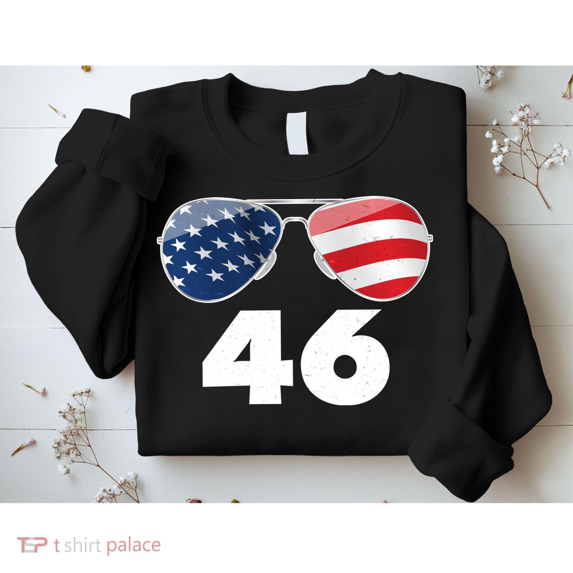 46th President Joe Biden Aviators American Flag Sweatshirt