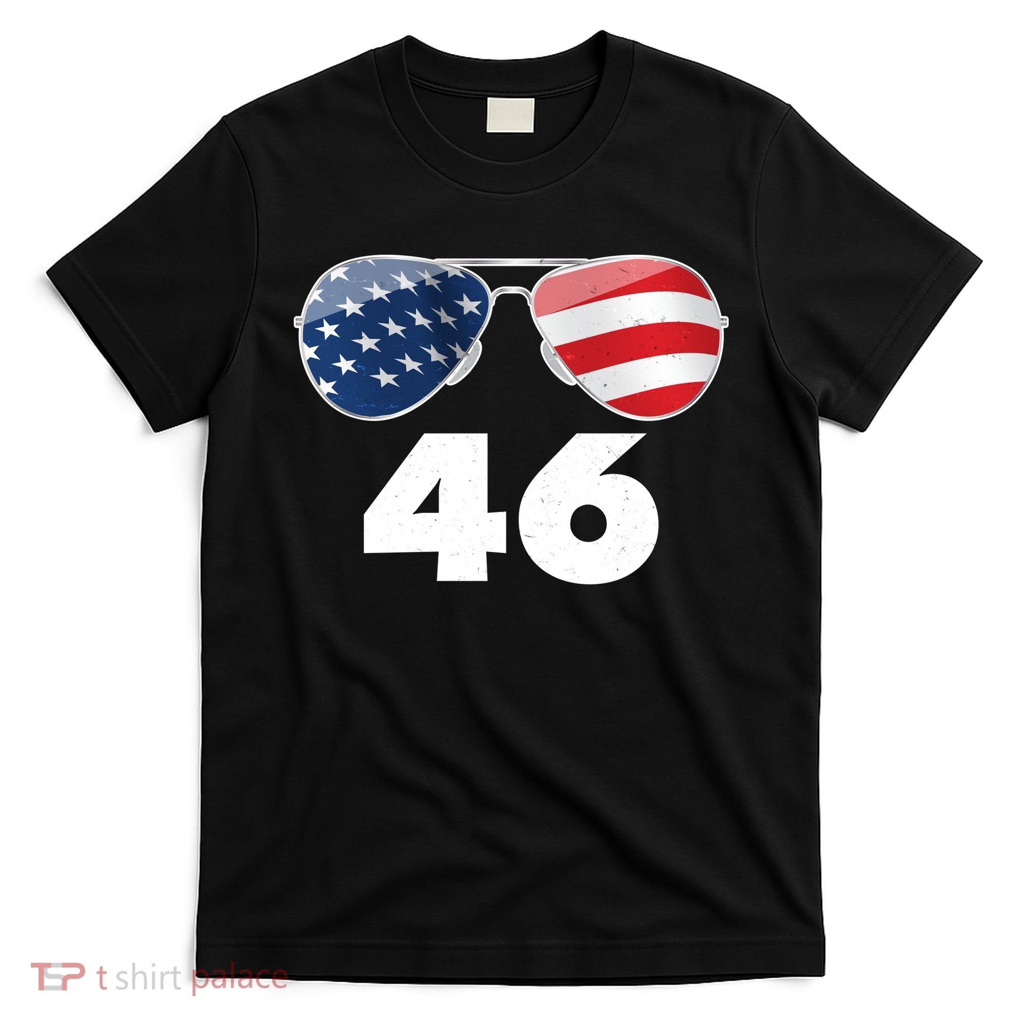 46th President Joe Biden Aviators American Flag T-Shirt