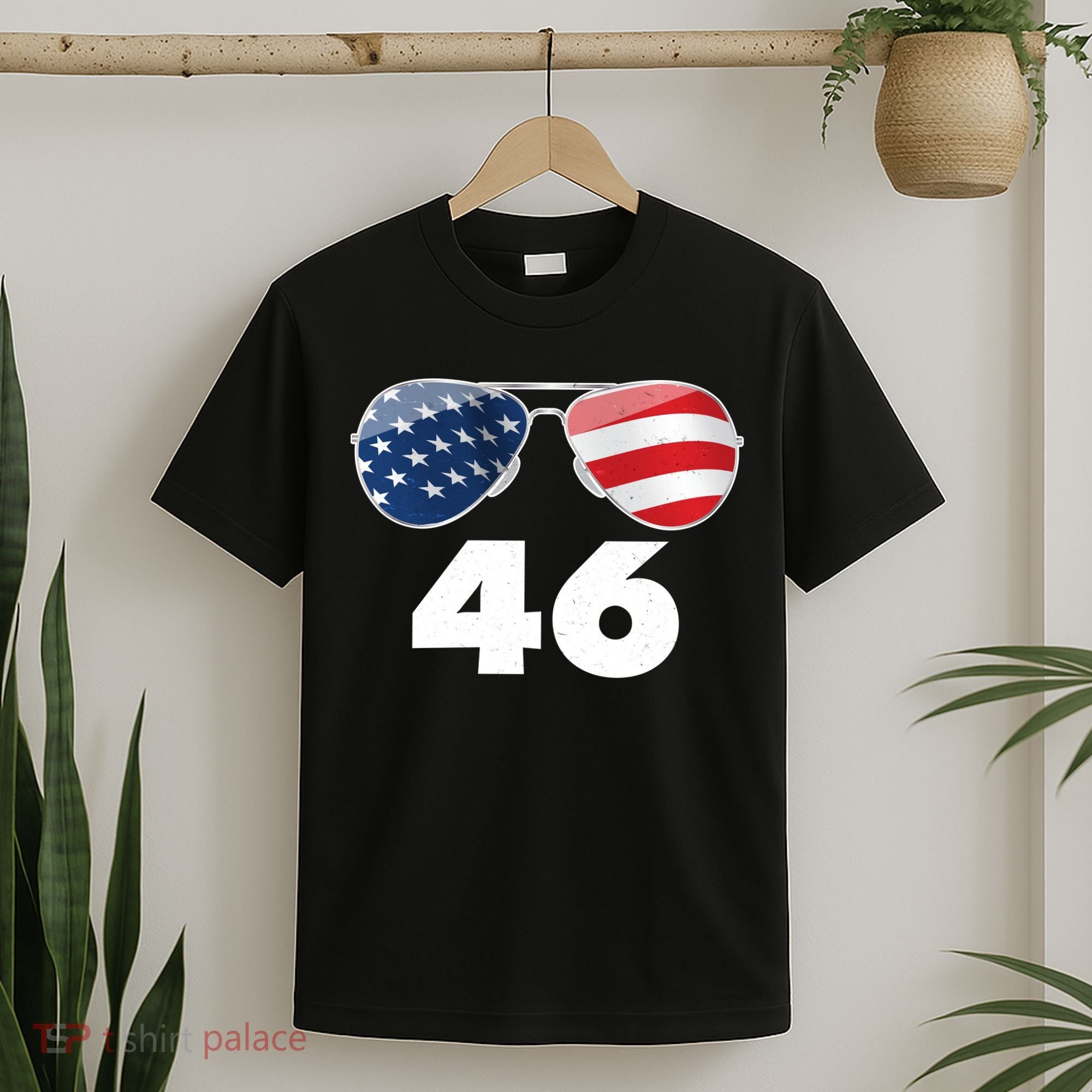 46th President Joe Biden Aviators American Flag T-Shirt