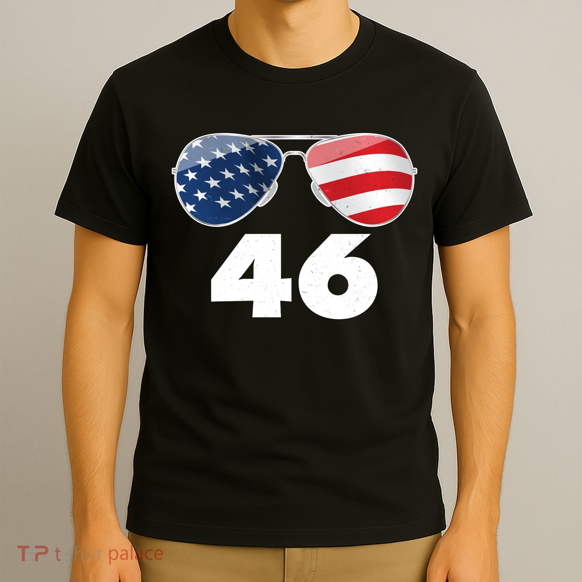 46th President Joe Biden Aviators American Flag T-Shirt