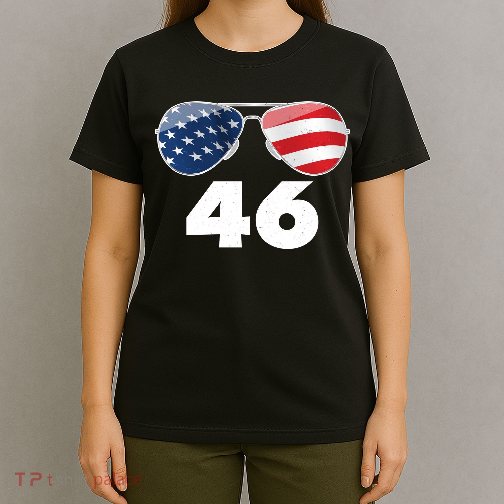 46th President Joe Biden Aviators American Flag T-Shirt