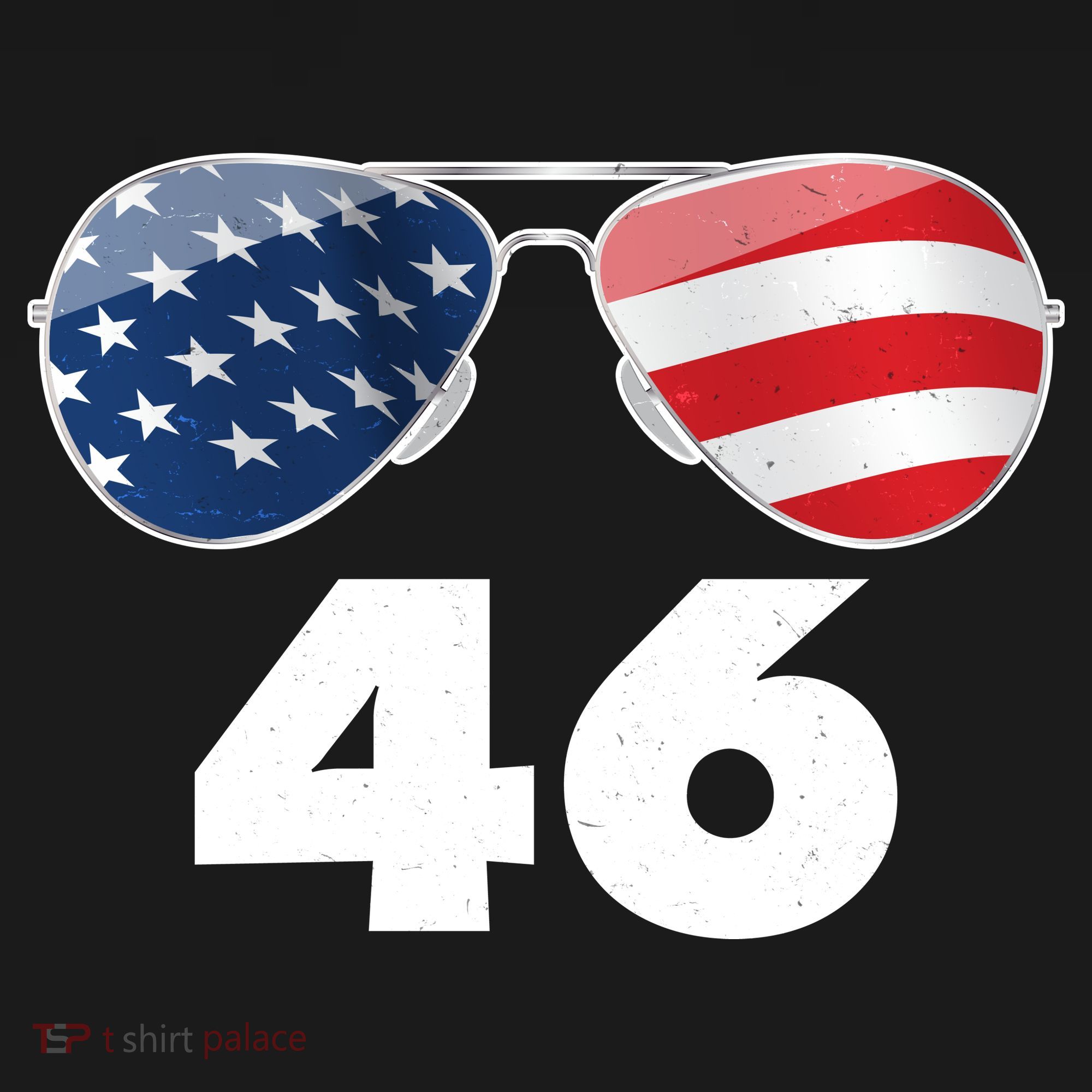 46th President Joe Biden Aviators American Flag T-Shirt