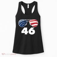 46th President Joe Biden Aviators American Flag Women's Tank Top thumb 0