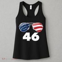 46th President Joe Biden Aviators American Flag Women's Tank Top thumb 3
