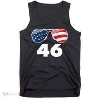 46th President Joe Biden Aviators American Flag Tank Top thumb 0