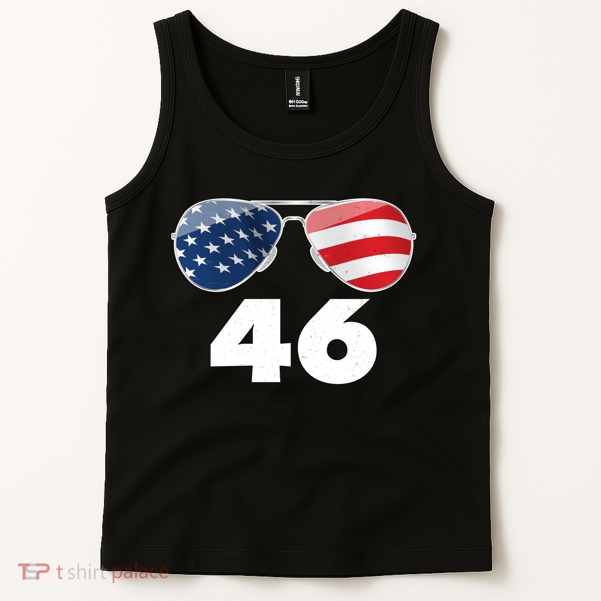 46th President Joe Biden Aviators American Flag Tank Top