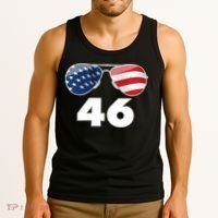46th President Joe Biden Aviators American Flag Tank Top thumb 3