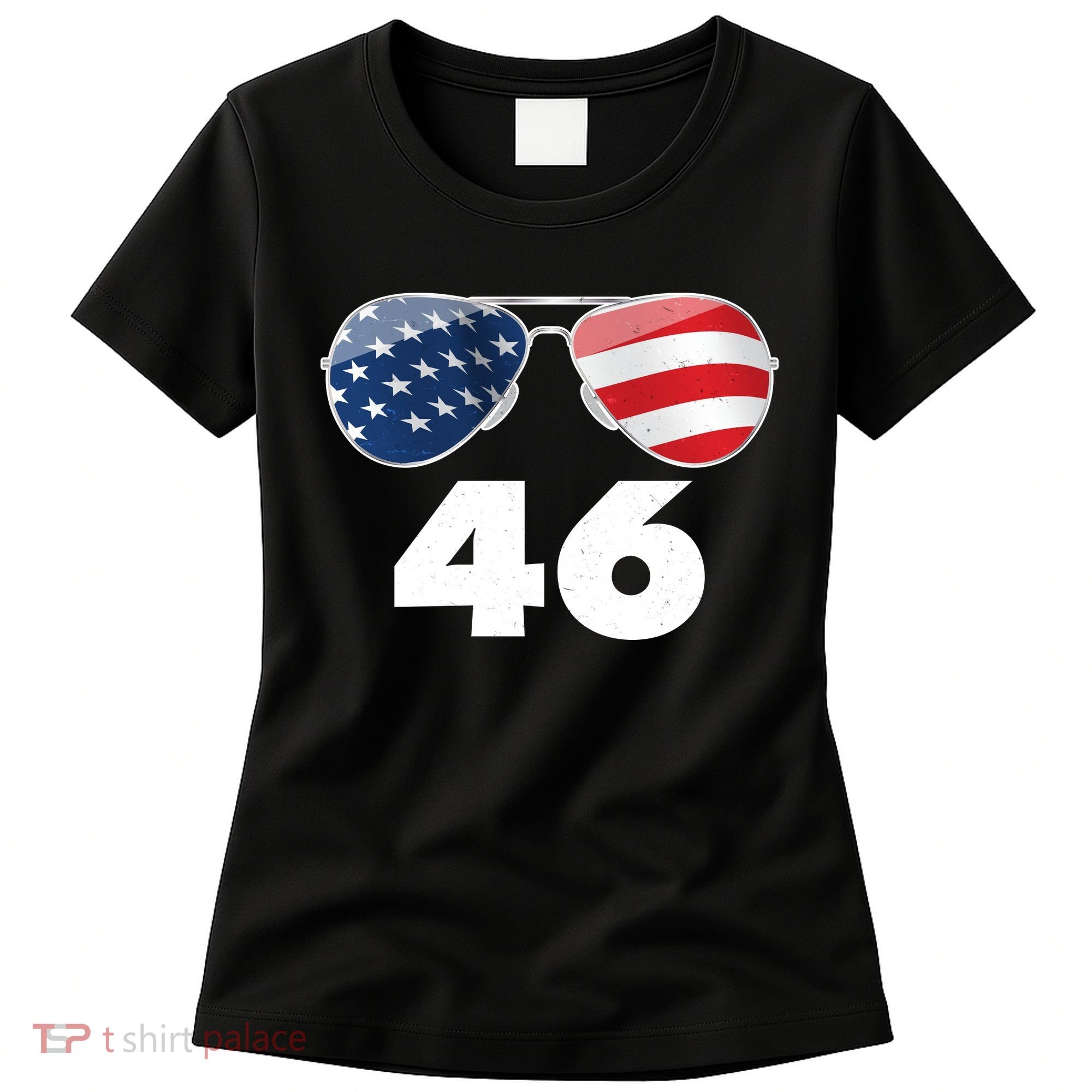 46th President Joe Biden Aviators American Flag Women's T-Shirt