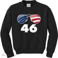 46th President Joe Biden Aviators American Flag Kids Sweatshirt thumb 0