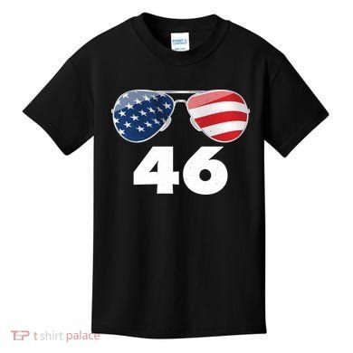 46th President Joe Biden Aviators American Flag Kids T-Shirt