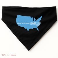 49 Out Of 50 States Agree  USA-Made Doggie Bandana thumb 0