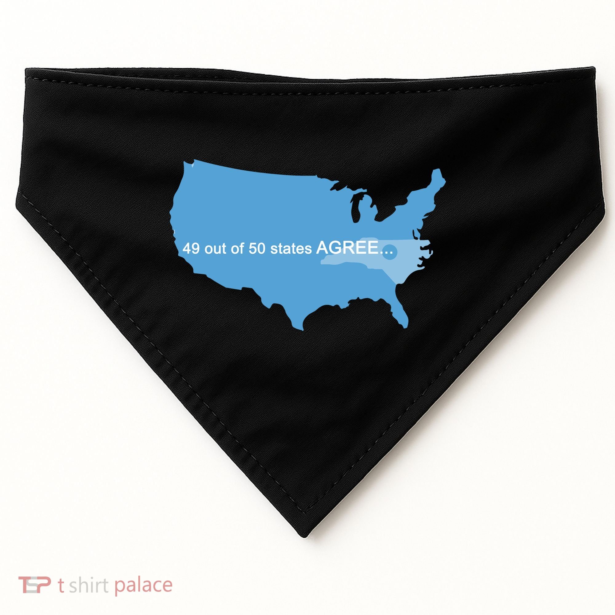 49 Out Of 50 States Agree  USA-Made Doggie Bandana