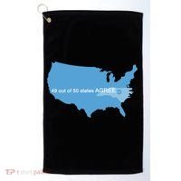 49 Out Of 50 States Agree  Golf Towel thumb 0