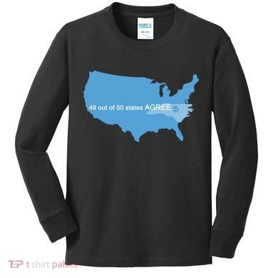 49 Out Of 50 States Agree  Kids Long Sleeve Shirt