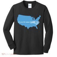 49 Out Of 50 States Agree  Kids Long Sleeve Shirt thumb 0