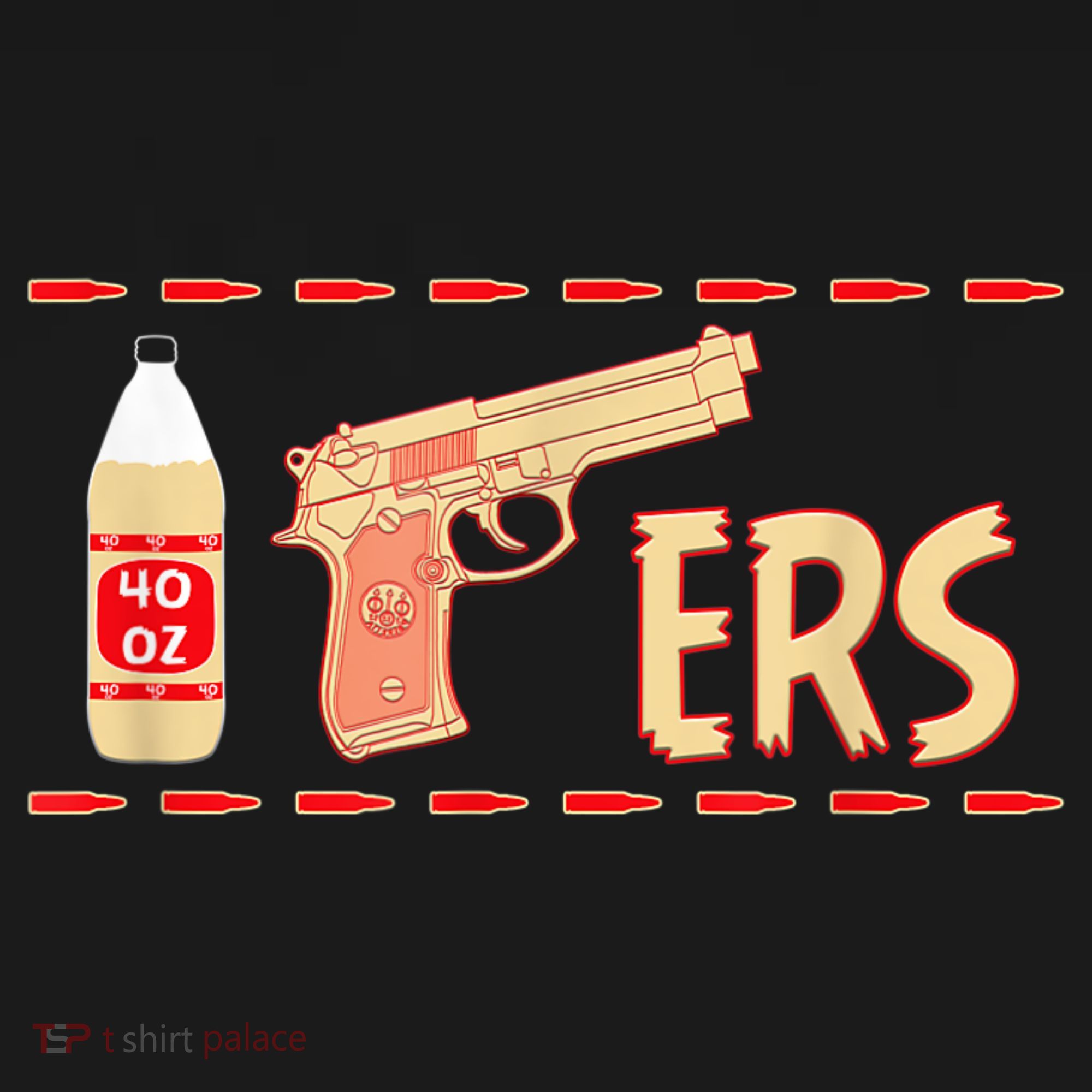 40oz 9MM Pistol Gun Football Season Footbal Fan Women's Tank Top