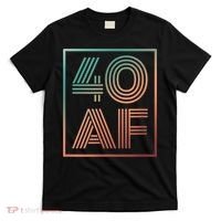 40 Af 40th Birthday Forty Years Old Retro T-Shirt thumb 0