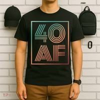40 Af 40th Birthday Forty Years Old Retro T-Shirt thumb 6