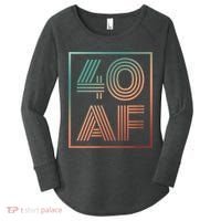 40 Af 40th Birthday Forty Years Old Retro Women's Perfect Tri Tunic Long Sleeve Shirt thumb 0