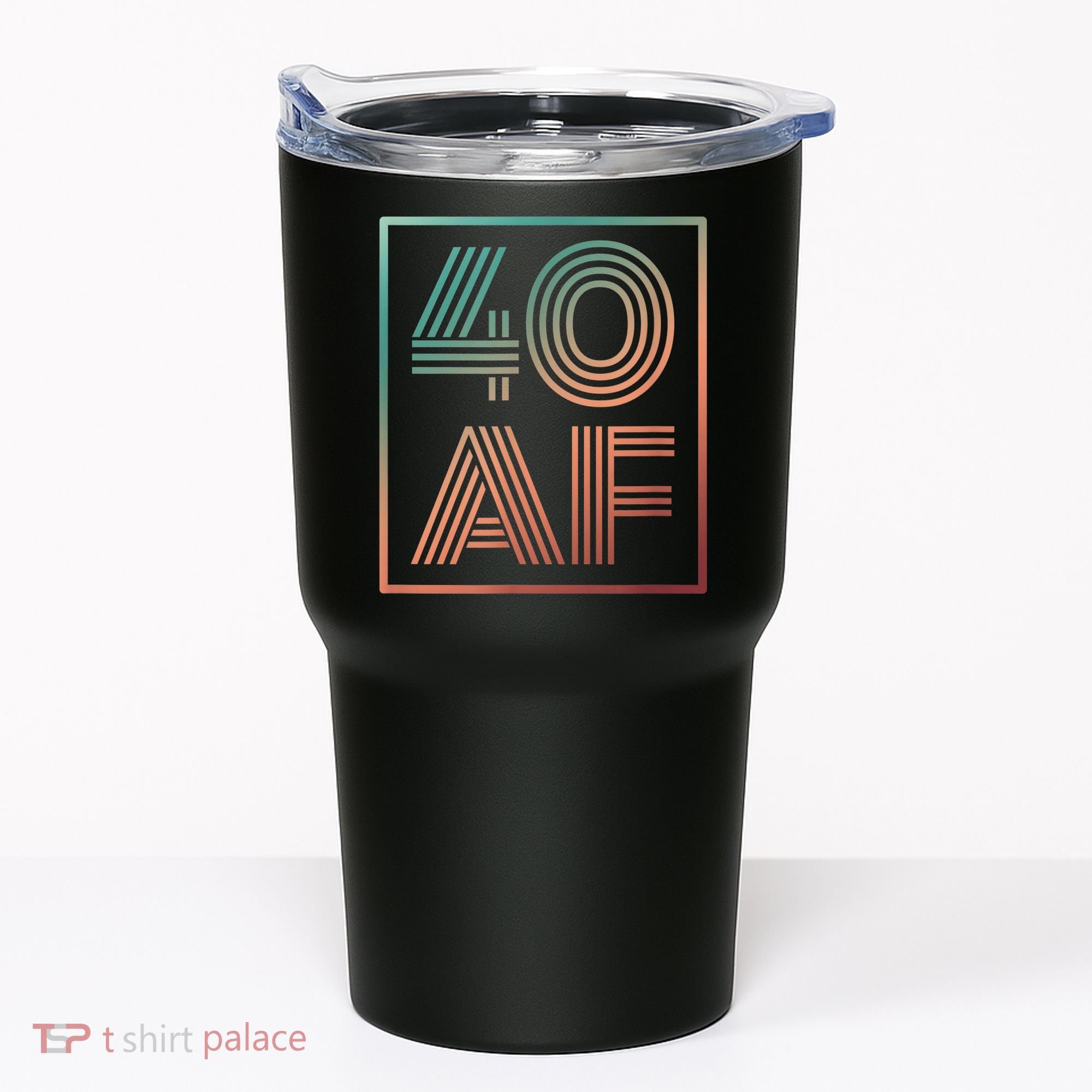 40 Af 40th Birthday Forty Years Old Retro Tumbler