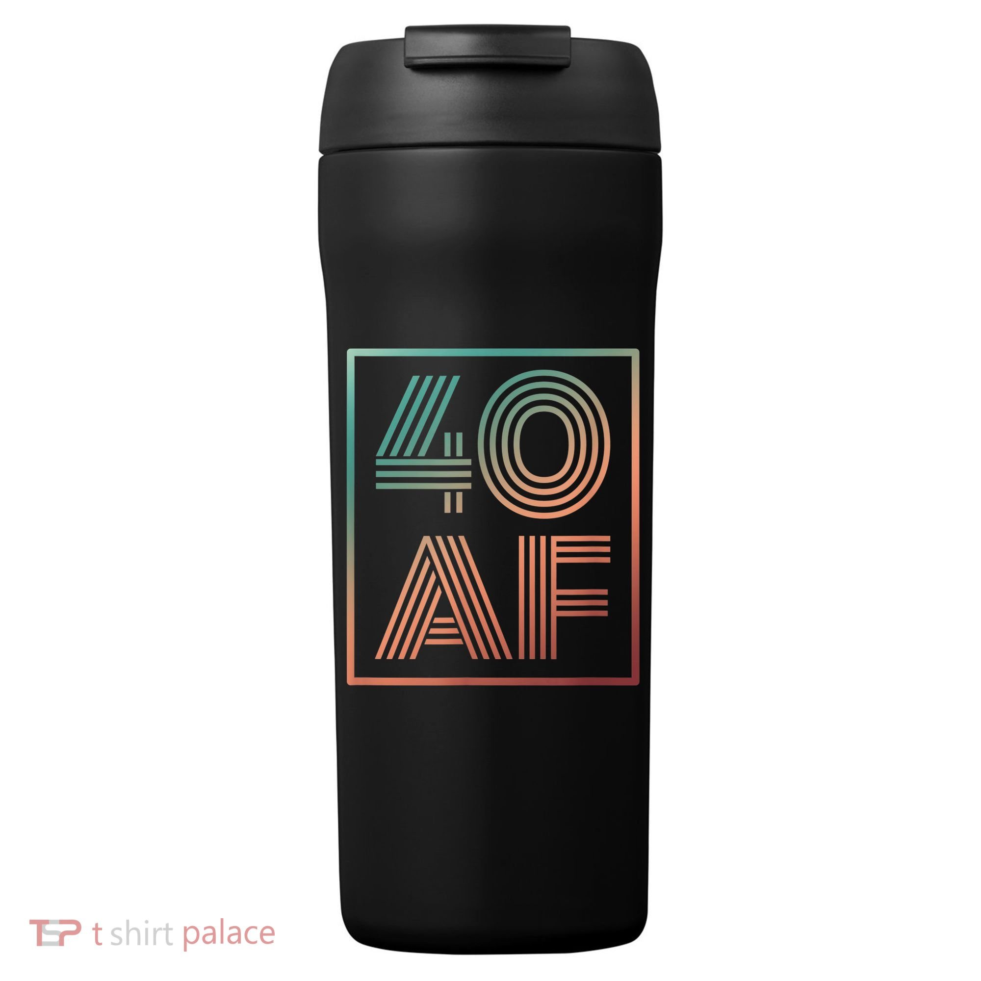 40 Af 40th Birthday Forty Years Old Retro 24oz Duet Stainless Steel Tumbler