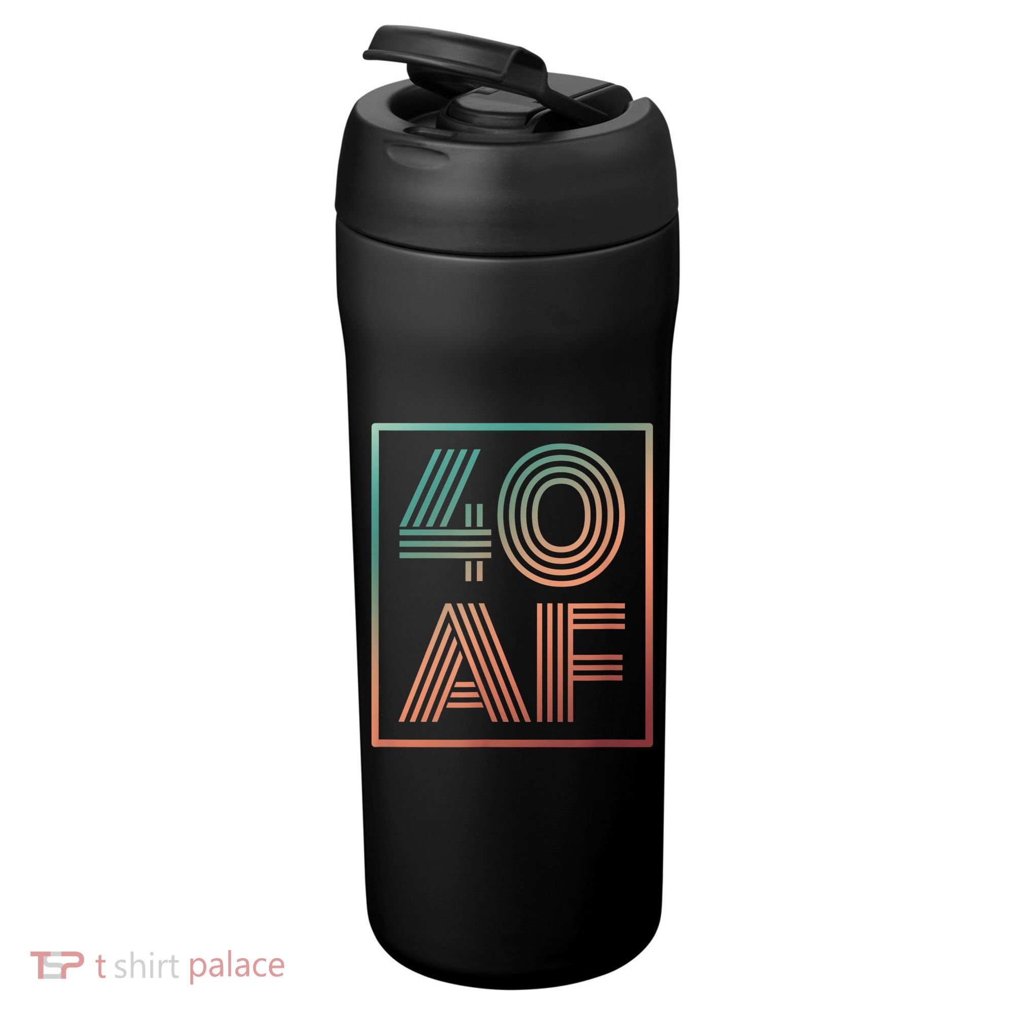 40 Af 40th Birthday Forty Years Old Retro 24oz Duet Stainless Steel Tumbler