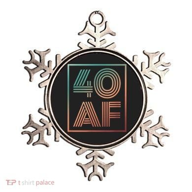 40 Af 40th Birthday Forty Years Old Retro Ornament