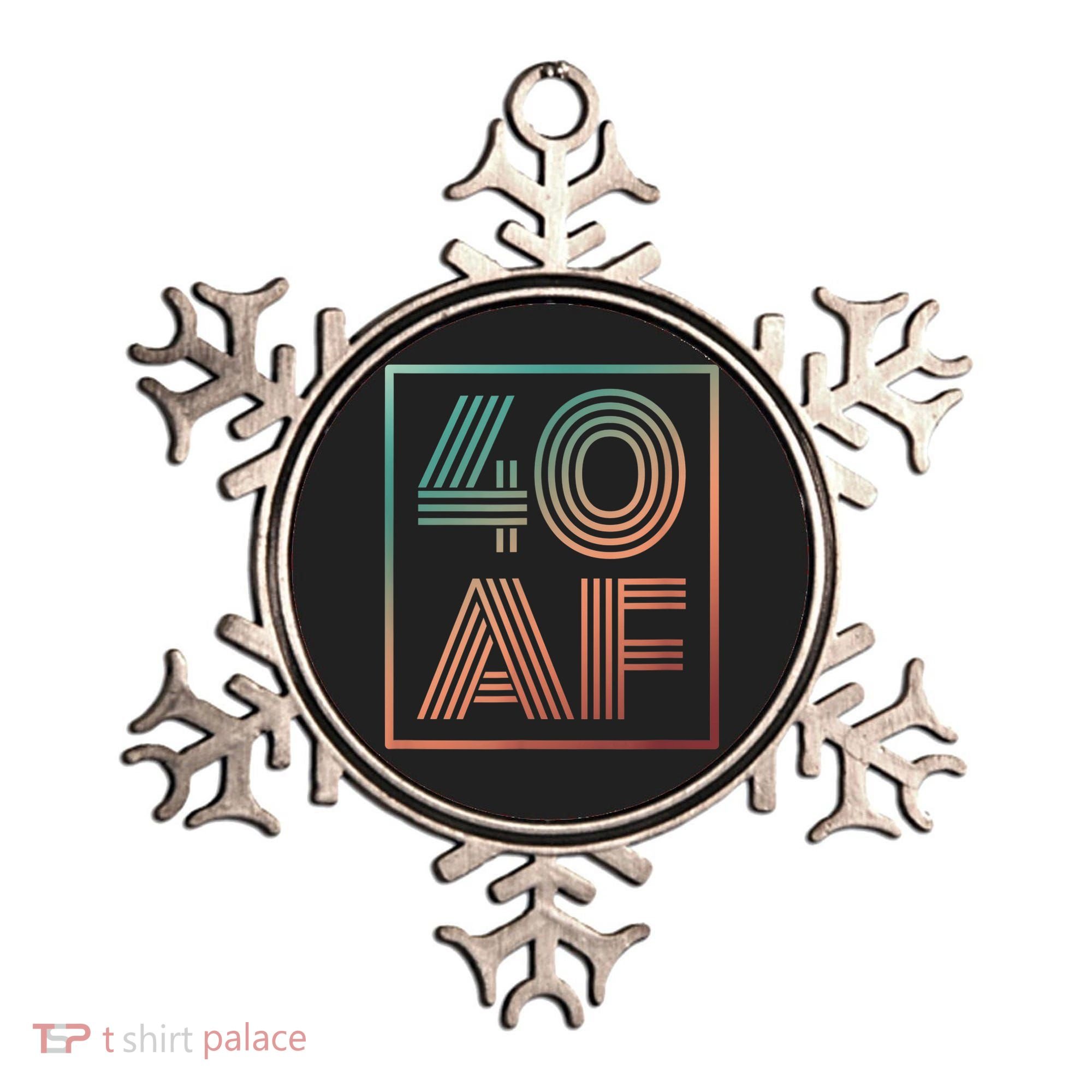 40 Af 40th Birthday Forty Years Old Retro Ornament