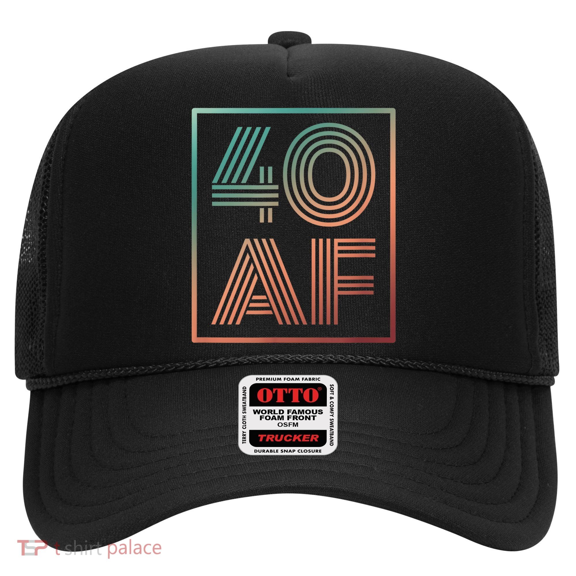 40 Af 40th Birthday Forty Years Old Retro Hat