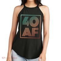 40 Af 40th Birthday Forty Years Old Retro Women's Perfect Tri Rocker Tank thumb 2