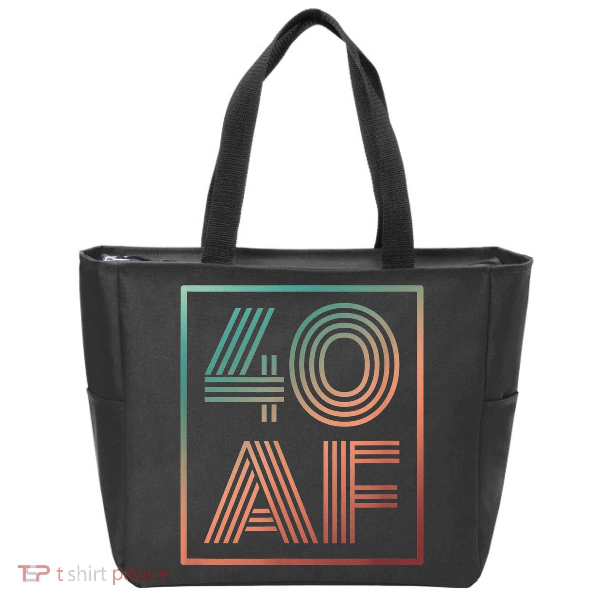 40 Af 40th Birthday Forty Years Old Retro Tote Bag