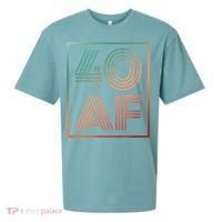 40 Af 40th Birthday Forty Years Old Retro Sueded Cloud Jersey T-Shirt thumb 0