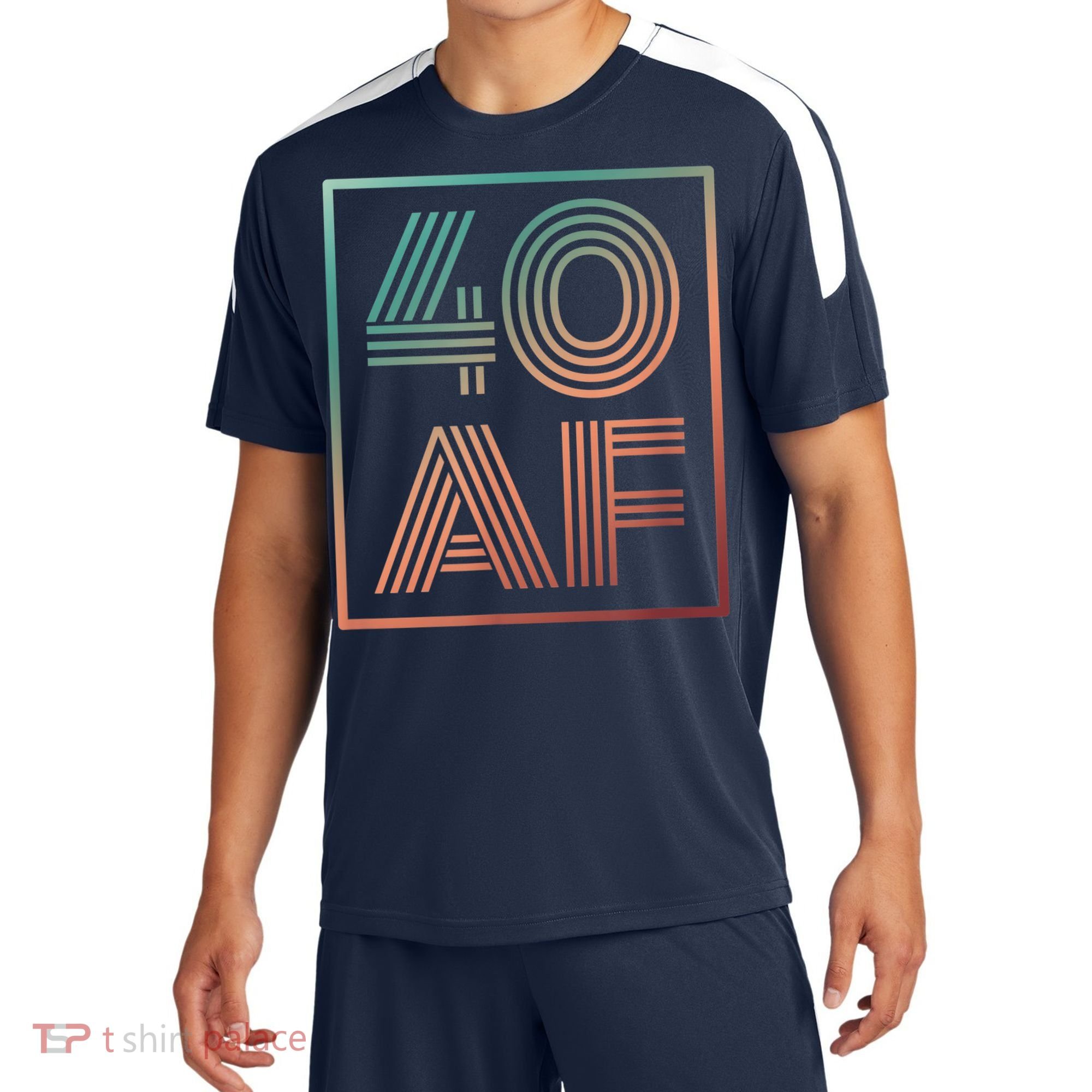40 Af 40th Birthday Forty Years Old Retro Sport-Tek Competitor United Soccer Jersey