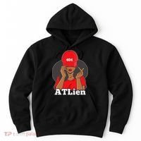 404 Atlien Atlanta Atl Area Code Black Woman Afro Hoodie thumb 0